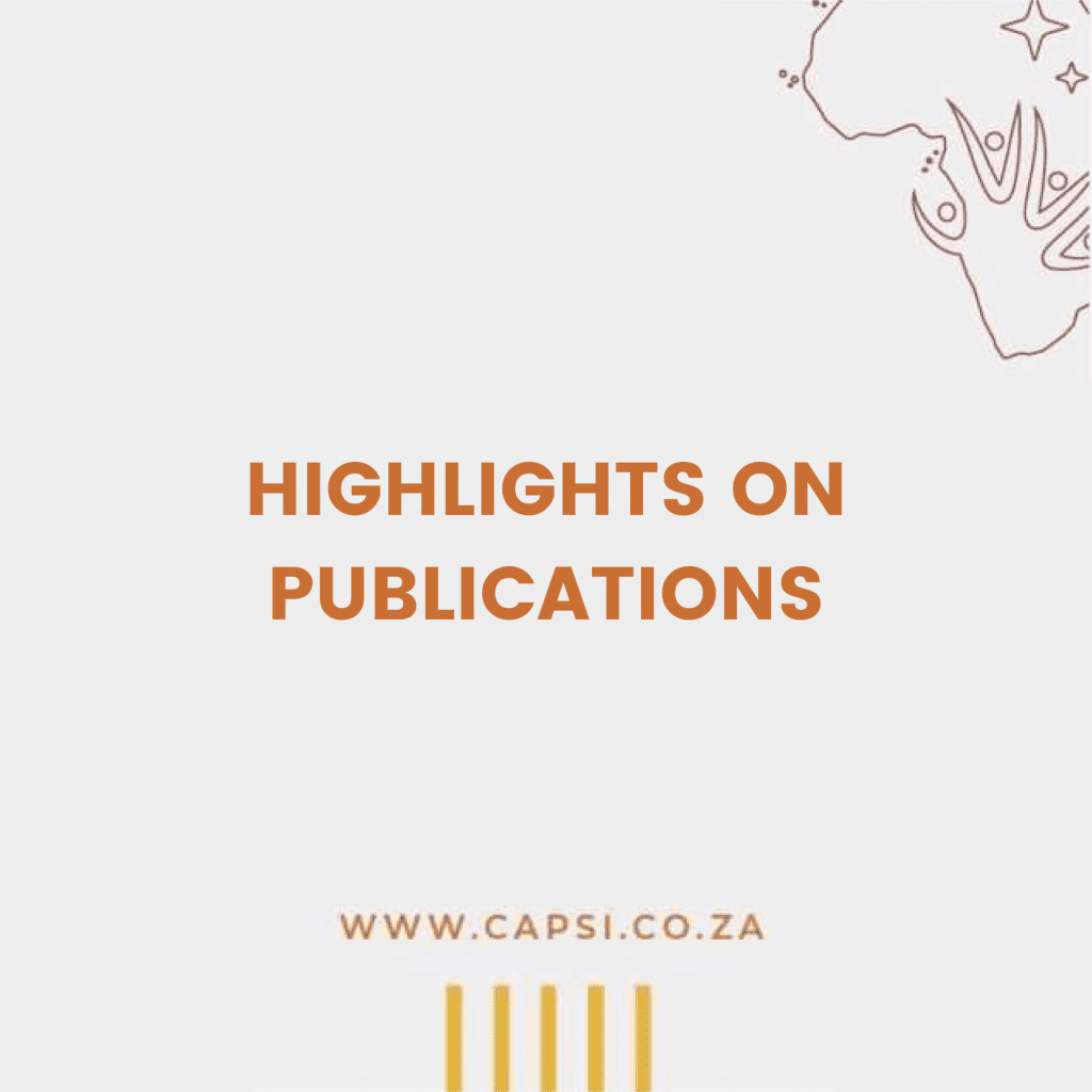 Highlights on Publications